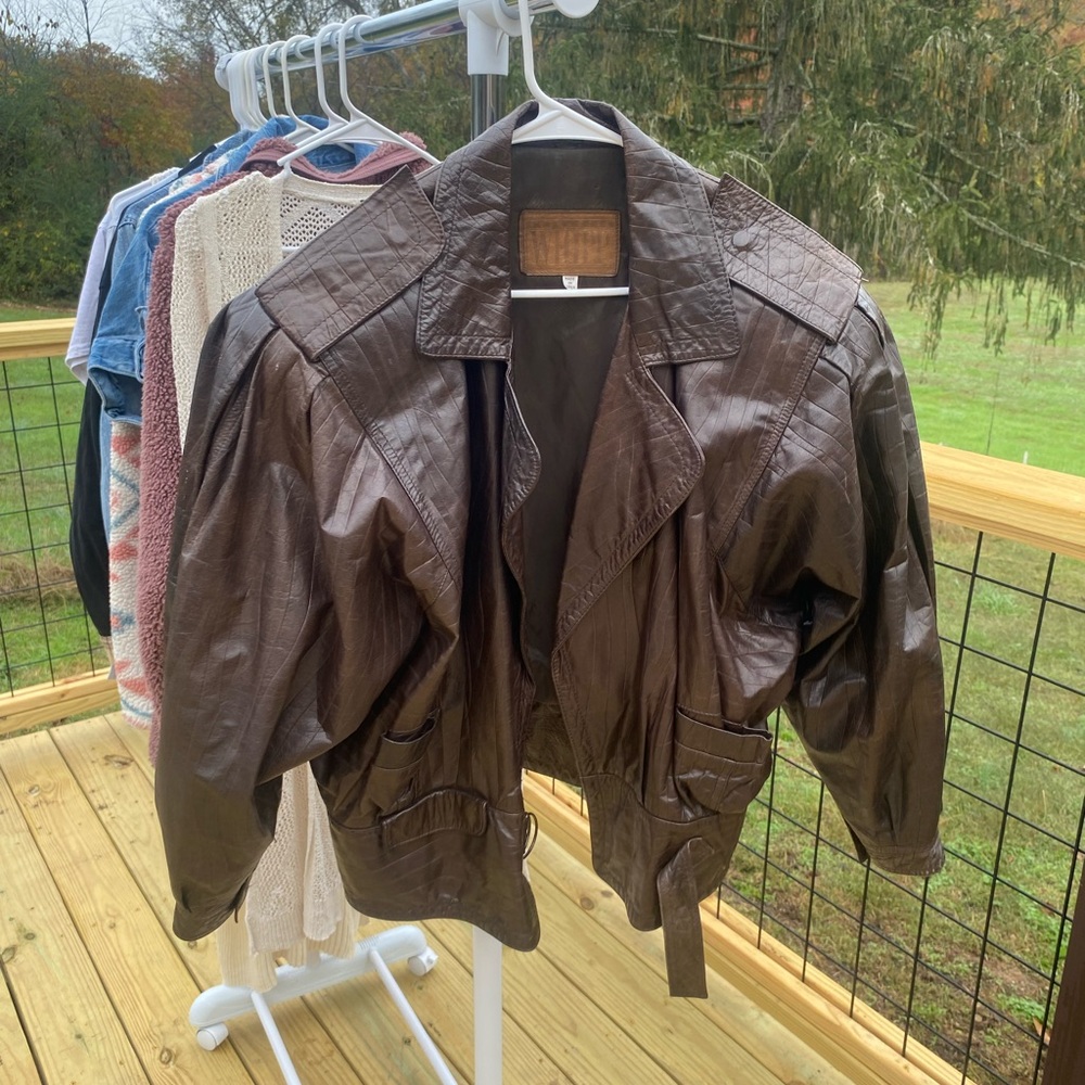 Whipp Genuine Brown Leather Jacket